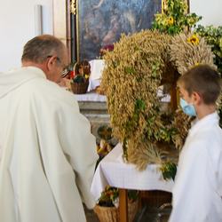Vikar Norbert Glaser segnet die Erntegaben