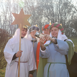 Noch ein Selfie, bevor es für die Gruppe Muttendorf II los geht.